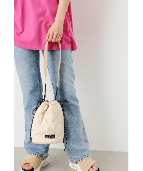 RODEO CROWNS WIDE BOWL（ロデオクラウンズワイドボウル）の「QUILTING 巾着 BAG（ハンドバッグ・レディース・オレンジ/アイボリー/ブラック・FREE）」の16枚目の写真