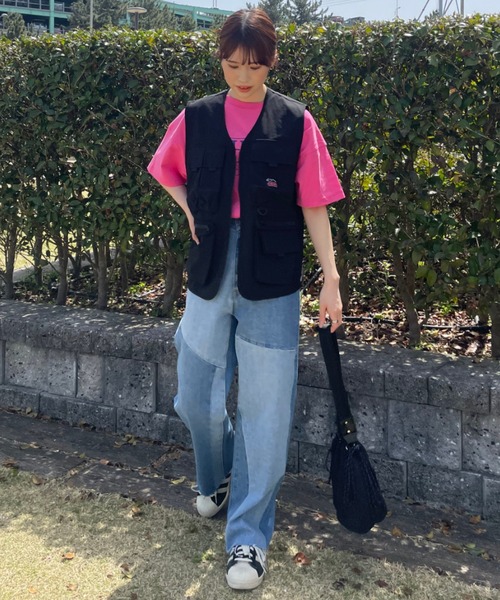 RODEO CROWNS WIDE BOWL（ロデオクラウンズワイドボウル）の「QUILTING 巾着 BAG（ハンドバッグ・レディース・オレンジ/アイボリー/ブラック・FREE）」の22枚目の写真