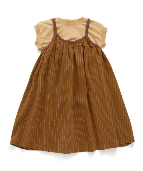 Ampersand（アンパサンド）の「【premier】ストライプワンピースTシャツセット（ワンピース・キッズ・ブルー/ブラック/キャメル/アイボリー・130/100/90/140/110/80/120/70）」の14枚目の写真