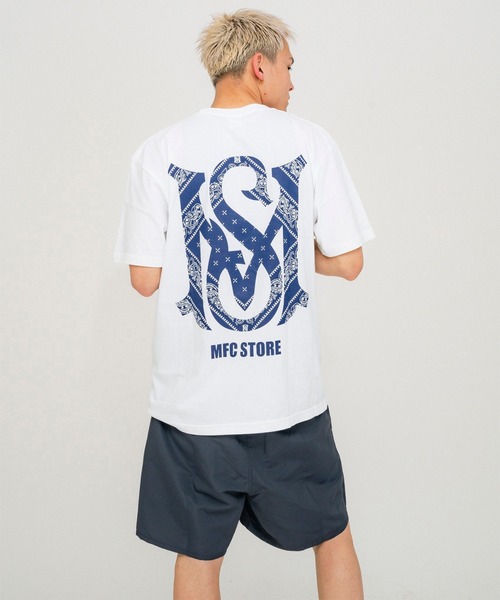 MFC STORE(エムエフシーストア)の「《ZOZOTOWN 限定》MFC STORE MS LOGO PAISLY TEE(Tシャツ/カットソー・メンズ・チャコール/ホワイト/ネイビー・XL/XXL/L/S/M)」の1枚目の写真