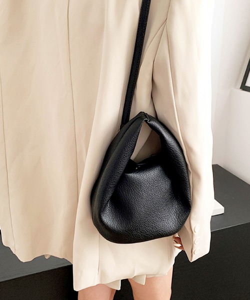 florist（フローリスト）の「【2WAY/3WAY】シュリンクレザートライアングルミニハンドバッグ/ショルダーバッグ（ハンドバッグ・レディース・オフホワイト/ブラック/ピンク・FREE）」の14枚目の写真