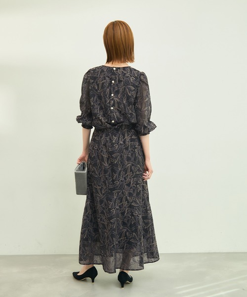 ROPE' PICNIC（ロペピクニック）の「【emur/エミュール】セットアップ対応/楊柳刺繍スカート（スカート・レディース・ブラック/オフホワイト・38）」の11枚目の写真