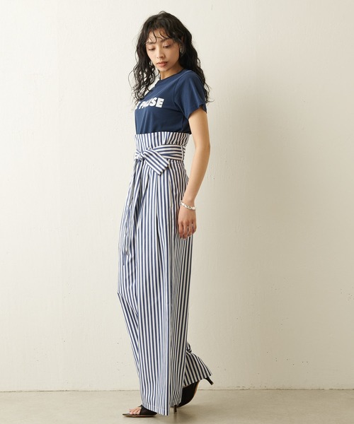 Whim Gazette(ウィムガゼット)の「タイプライターハイウエストパンツ(その他パンツ・レディース・ブルー/チャコールグレー/ベージュ・FREE)」の14枚目の写真