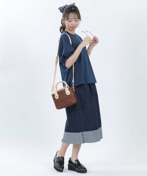 MARY QUANT ラタンカシメデイジー 2WAYミニトート かご ショルダー MARY QUANT ラタンカシメデイジー 2WAYミニトート かご