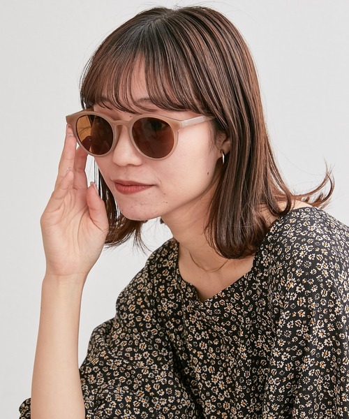 CIAOPANIC TYPY（チャオパニックティピー）の「ケース付きボストン型サングラス（サングラス・レディース・ブラウン/ブラック・ONE SIZE）」の2枚目の写真