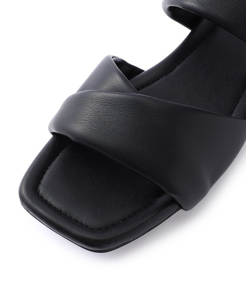 ROPE' PICNIC（ロペピクニック）の「ツイストパディングアッパーフラットサンダル（サンダル・レディース・ブラック/シルバー/イエロー系その他/キナリ・23.5cm/24.5cm）」の12枚目の写真