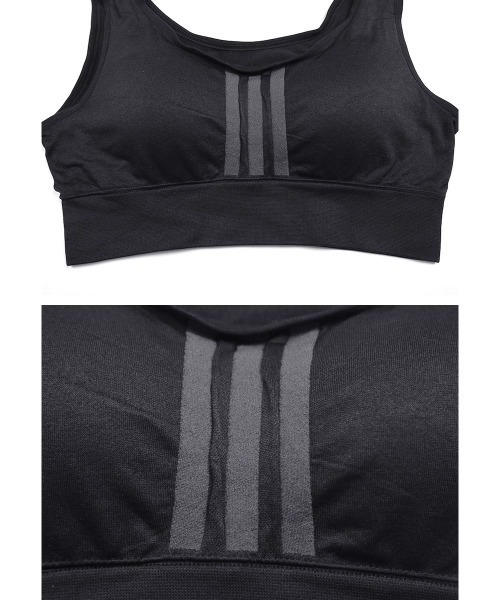 adidas（アディダス）の「adidas アディダス ハーフトップ レディース（ブラジャー・レディース・グリーン/パープル/その他1/ブラック/ブラウン/ゴールド/グリーン系・X-LARGE/LARGE/MEDIUM）」の11枚目の写真