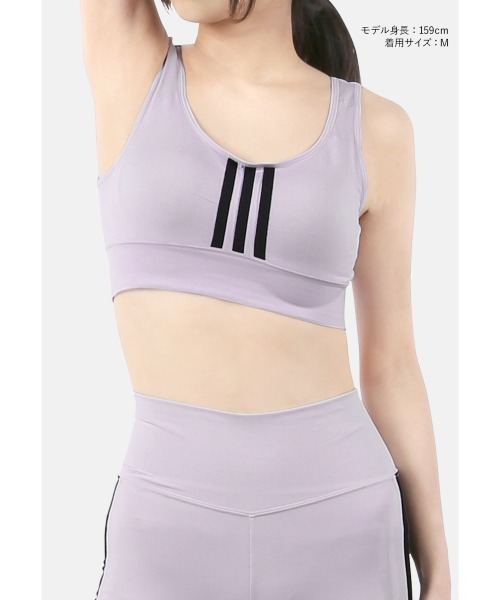 adidas（アディダス）の「adidas アディダス ハーフトップ レディース（ブラジャー・レディース・グリーン/パープル/その他1/ブラック/ブラウン/ゴールド/グリーン系・X-LARGE/LARGE/MEDIUM）」の9枚目の写真