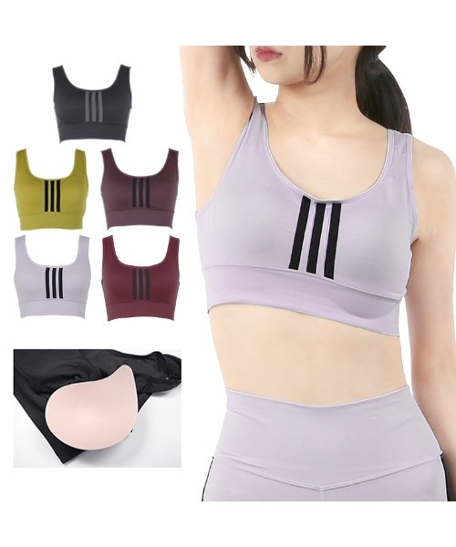 adidas（アディダス）の「adidas アディダス ハーフトップ レディース（ブラジャー・レディース・グリーン/パープル/その他1/ブラック/ブラウン/ゴールド/グリーン系・X-LARGE/LARGE/MEDIUM）」の8枚目の写真