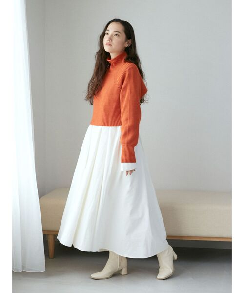 Ungrid（アングリッド）の「バックリボンニットセットワンピース（ワンピース・レディース・ヘザーグレー/ブラック/オレンジ・FREE）」の15枚目の写真