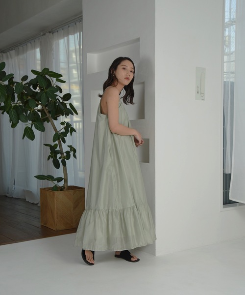 I_am（アイアム）の「chiffon cami tiered ops / シフォンキャミティアードワンピース（ワンピース・レディース・ミント/シャンパン/ホワイト・FREE）」の15枚目の写真