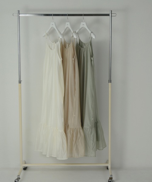 I_am（アイアム）の「chiffon cami tiered ops / シフォンキャミティアードワンピース（ワンピース・レディース・ミント/シャンパン/ホワイト・FREE）」の17枚目の写真