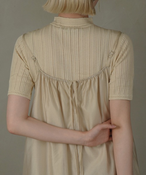 I_am（アイアム）の「chiffon cami tiered ops / シフォンキャミティアードワンピース（ワンピース・レディース・ミント/シャンパン/ホワイト・FREE）」の11枚目の写真
