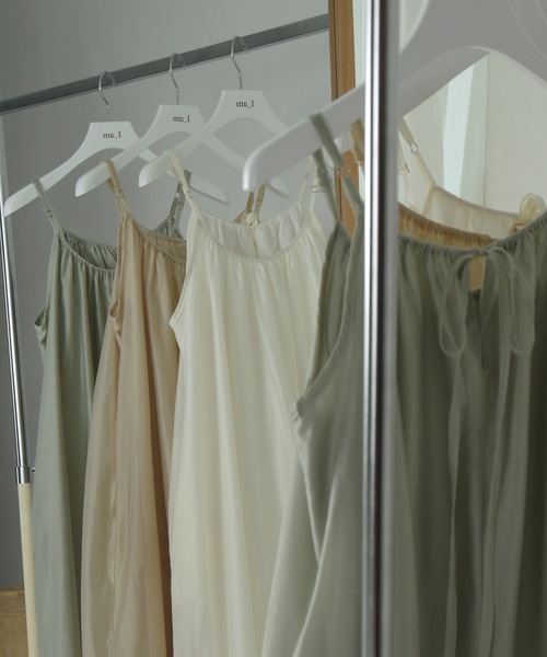 I_am（アイアム）の「chiffon cami tiered ops / シフォンキャミティアードワンピース（ワンピース・レディース・ミント/シャンパン/ホワイト・FREE）」の16枚目の写真