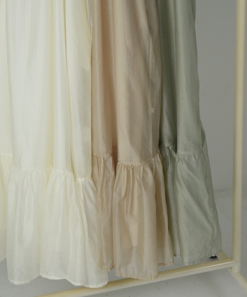 I_am（アイアム）の「chiffon cami tiered ops / シフォンキャミティアードワンピース（ワンピース・レディース・ミント/シャンパン/ホワイト・FREE）」の21枚目の写真