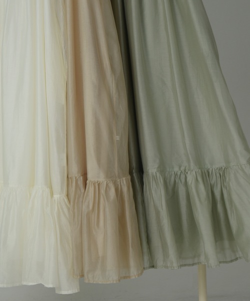 I_am（アイアム）の「chiffon cami tiered ops / シフォンキャミティアードワンピース（ワンピース・レディース・ミント/シャンパン/ホワイト・FREE）」の18枚目の写真