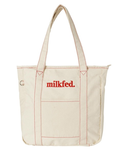 MILKFED.（ミルクフェド）の「CONTRAST STITCH TOTE BAG（トートバッグ・レディース・レッド/ブルー/ネイビー・ONE SIZE）」の10枚目の写真
