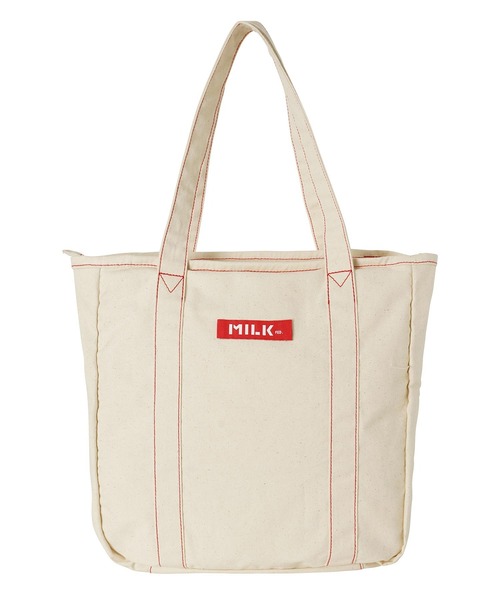 MILKFED.（ミルクフェド）の「CONTRAST STITCH TOTE BAG（トートバッグ・レディース・レッド/ブルー/ネイビー・ONE SIZE）」の12枚目の写真