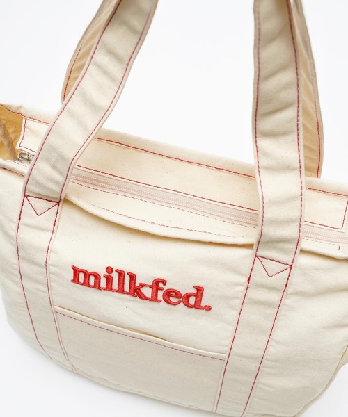 MILKFED.（ミルクフェド）の「CONTRAST STITCH TOTE BAG（トートバッグ・レディース・レッド/ブルー/ネイビー・ONE SIZE）」の13枚目の写真