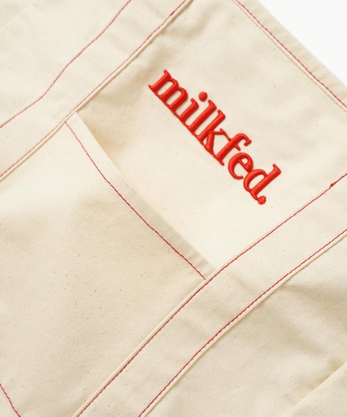 MILKFED.（ミルクフェド）の「CONTRAST STITCH TOTE BAG（トートバッグ・レディース・レッド/ブルー/ネイビー・ONE SIZE）」の15枚目の写真