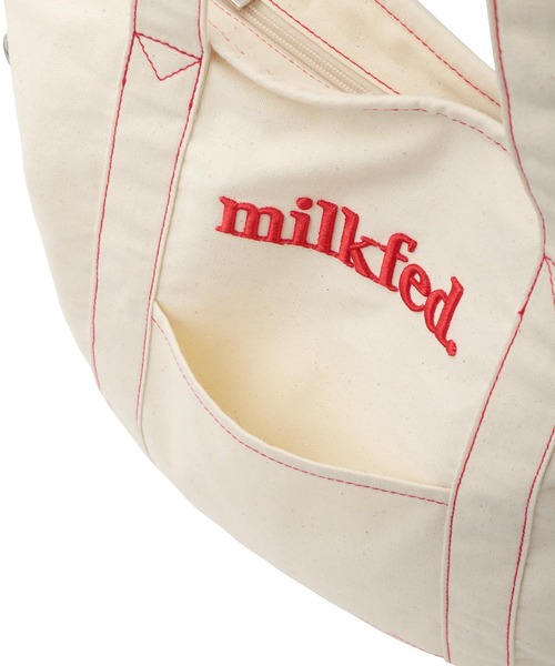 MILKFED.（ミルクフェド）の「CONTRAST STITCH TOTE BAG（トートバッグ・レディース・レッド/ブルー/ネイビー・ONE SIZE）」の16枚目の写真