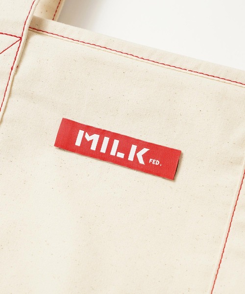 MILKFED.（ミルクフェド）の「CONTRAST STITCH TOTE BAG（トートバッグ・レディース・レッド/ブルー/ネイビー・ONE SIZE）」の20枚目の写真
