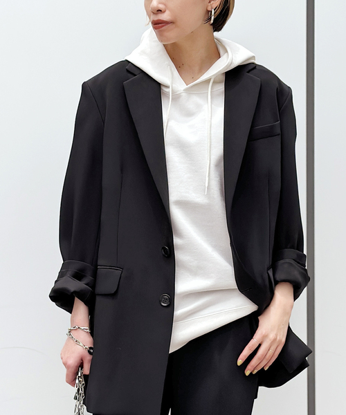 AP STUDIO（エーピーストゥディオ）の「スリーブレスフーディ（Tシャツ/カットソー・レディース・ホワイト/チャコールグレー/ブラック・FREE）」の10枚目の写真