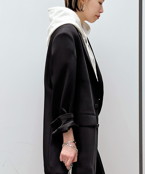 AP STUDIO（エーピーストゥディオ）の「スリーブレスフーディ（Tシャツ/カットソー・レディース・ホワイト/チャコールグレー/ブラック・FREE）」の11枚目の写真