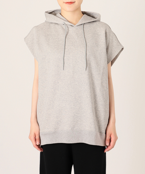 AP STUDIO（エーピーストゥディオ）の「スリーブレスフーディ（Tシャツ/カットソー・レディース・ホワイト/チャコールグレー/ブラック・FREE）」の12枚目の写真