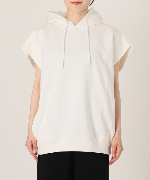 AP STUDIO（エーピーストゥディオ）の「スリーブレスフーディ（Tシャツ/カットソー・レディース・ホワイト/チャコールグレー/ブラック・FREE）」の13枚目の写真