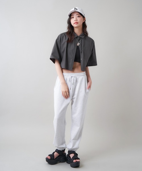 SPINNS（スピンズ）の「スリムフィットデザイン 裏毛スウェットパンツ