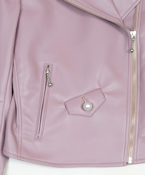 MILK(ミルク) Fake Leather ライダース 1A10221106 MILK（ミルク）の「Faux-leather ライダース（ライダース