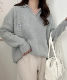 スキッパーシャギーニットポロ