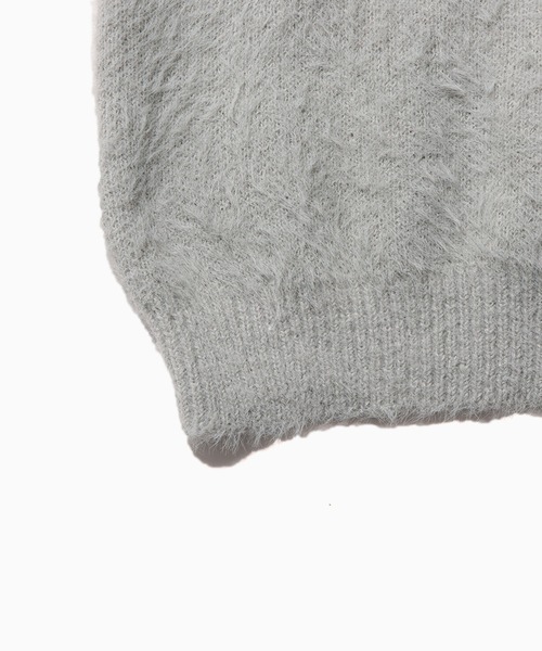 ROOPTOKYO(ループトウキョウ)の「スキッパーシャギーニットポロ(ニット/セーター・レディース・グレー・M/S/L/XL)」の4枚目の写真