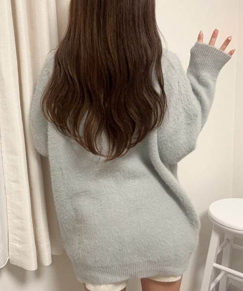 ROOPTOKYO(ループトウキョウ)の「スキッパーシャギーニットポロ(ニット/セーター・レディース・グレー・M/S/L/XL)」の10枚目の写真