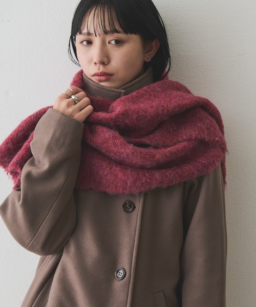 Aunt Marie's(アントマリーズ)の「【4色展開】MIXブークレニットマフラー(マフラー・レディース・ライトグレー/チャコールグレー/ブルー/レッド・FREE)」の4枚目の写真