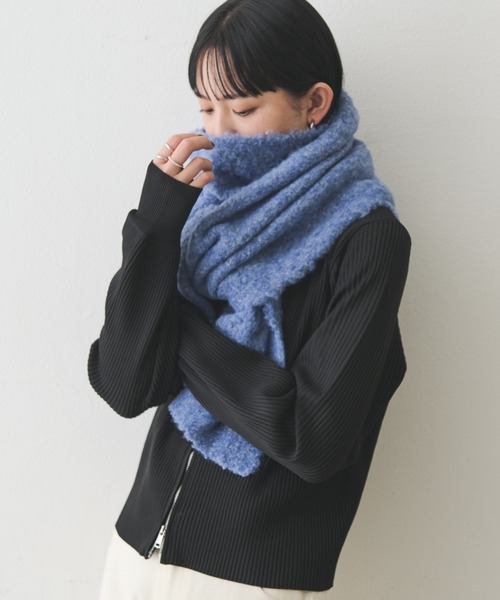 Aunt Marie's(アントマリーズ)の「【4色展開】MIXブークレニットマフラー(マフラー・レディース・ライトグレー/チャコールグレー/ブルー/レッド・FREE)」の21枚目の写真