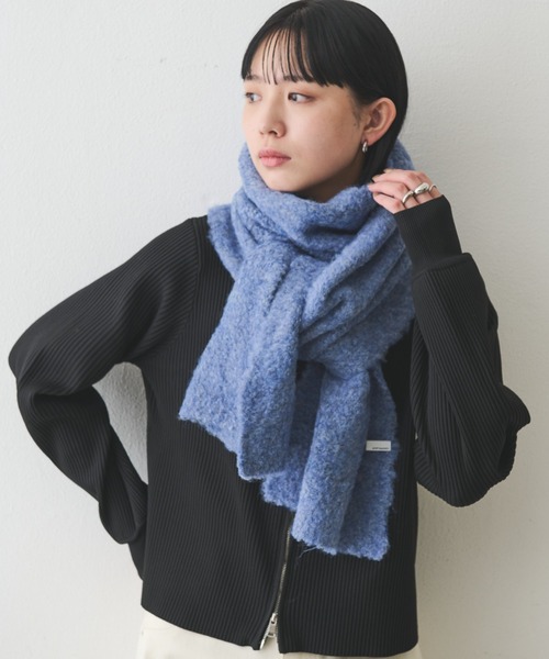 Aunt Marie's(アントマリーズ)の「【4色展開】MIXブークレニットマフラー(マフラー・レディース・ライトグレー/チャコールグレー/ブルー/レッド・FREE)」の20枚目の写真