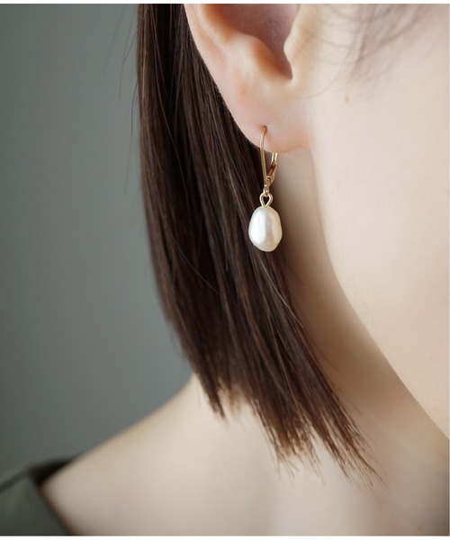 Meach.（ミーチ）の「【Meach】【金属アレルギー対応】14金ゴールドフィルドシンプルパールピアス（ピアス（両耳用）・レディース・A/H/J/C/D/E/F/B/G/I/K/L・FREE）」の8枚目の写真
