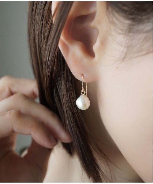 Meach.（ミーチ）の「【Meach】【金属アレルギー対応】14金ゴールドフィルドシンプルパールピアス（ピアス（両耳用）・レディース・A/H/J/C/D/E/F/B/G/I/K/L・FREE）」の9枚目の写真
