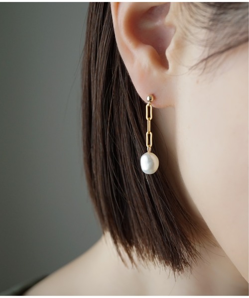 Meach.（ミーチ）の「【Meach】【金属アレルギー対応】14金ゴールドフィルドシンプルパールピアス（ピアス（両耳用）・レディース・A/H/J/C/D/E/F/B/G/I/K/L・FREE）」の11枚目の写真