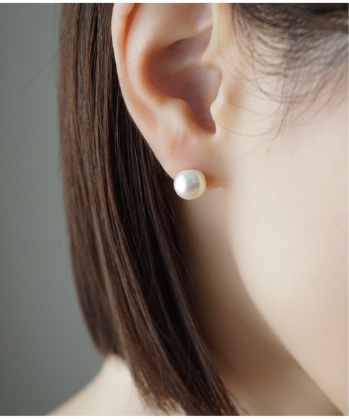 Meach.（ミーチ）の「【Meach】【金属アレルギー対応】14金ゴールドフィルドシンプルパールピアス（ピアス（両耳用）・レディース・A/H/J/C/D/E/F/B/G/I/K/L・FREE）」の12枚目の写真