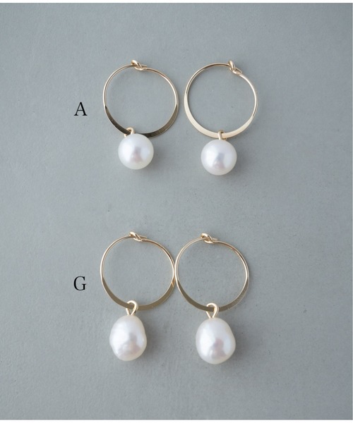 Meach.（ミーチ）の「【Meach】【金属アレルギー対応】14金ゴールドフィルドシンプルパールピアス（ピアス（両耳用）・レディース・A/H/J/C/D/E/F/B/G/I/K/L・FREE）」の13枚目の写真