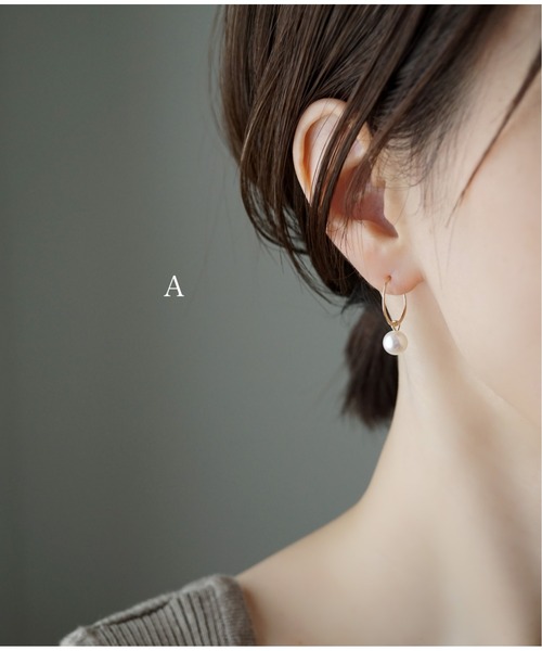 Meach.（ミーチ）の「【Meach】【金属アレルギー対応】14金ゴールドフィルドシンプルパールピアス（ピアス（両耳用）・レディース・A/H/J/C/D/E/F/B/G/I/K/L・FREE）」の14枚目の写真