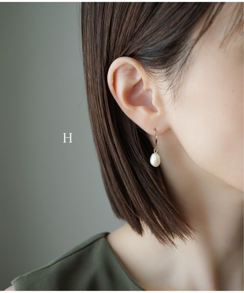 Meach.（ミーチ）の「【Meach】【金属アレルギー対応】14金ゴールドフィルドシンプルパールピアス（ピアス（両耳用）・レディース・A/H/J/C/D/E/F/B/G/I/K/L・FREE）」の20枚目の写真