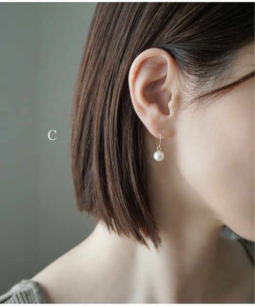 Meach.（ミーチ）の「【Meach】【金属アレルギー対応】14金ゴールドフィルドシンプルパールピアス（ピアス（両耳用）・レディース・A/H/J/C/D/E/F/B/G/I/K/L・FREE）」の22枚目の写真