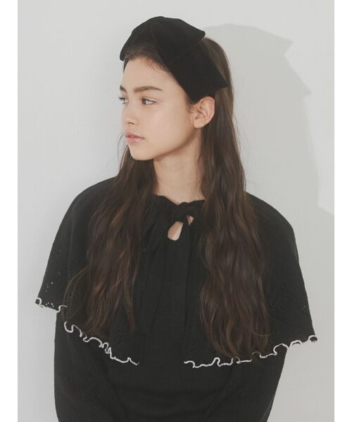 merry jenny（メリージェニー）の「ribbonコールカチューシャ（カチューシャ・レディース・ブラック/ブラウン・FREE）」の4枚目の写真