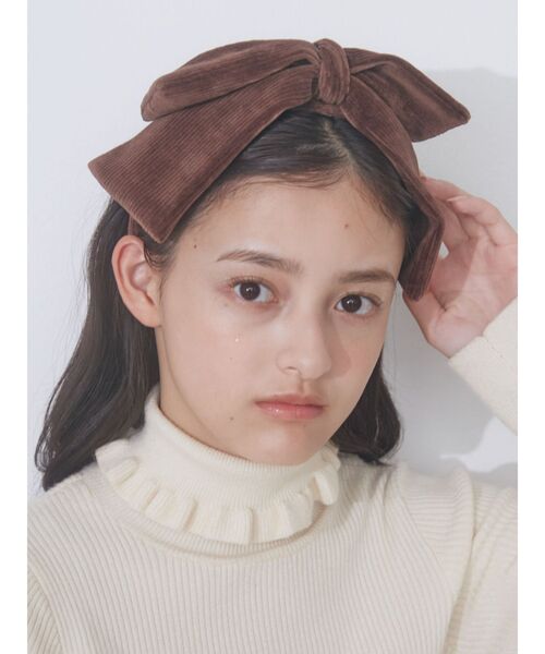 merry jenny（メリージェニー）の「ribbonコールカチューシャ（カチューシャ・レディース・ブラック/ブラウン・FREE）」の12枚目の写真