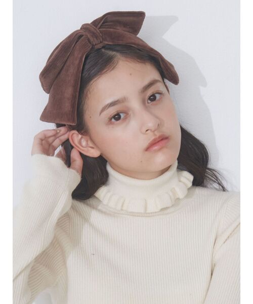 merry jenny（メリージェニー）の「ribbonコールカチューシャ（カチューシャ・レディース・ブラック/ブラウン・FREE）」の3枚目の写真