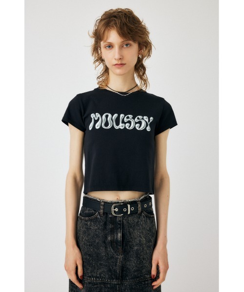 MOUSSY（マウジー）の「METALLIC LIQUID MOUSSY Tシャツ（T
